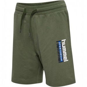 Hummel Tukas Korte Broek Kinderen Olijfgroen | 467169-710