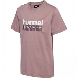 Hummel Tukas S/S T-shirts Kinderen Roze | 012829-565
