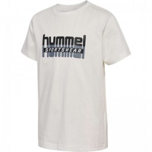 Hummel Tukas S/S T-shirts Kinderen Wit | 258501-263
