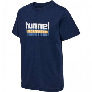 Hummel Tukas S/S T-shirts Kinderen Zwart | 470697-658