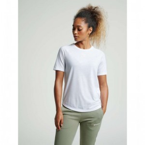Hummel Vanja S/S T-shirts Dames Wit | 284203-559
