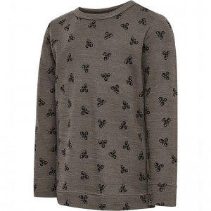 Hummel Vilmo Ls T-shirts Kinderen Bruin | 280966-513