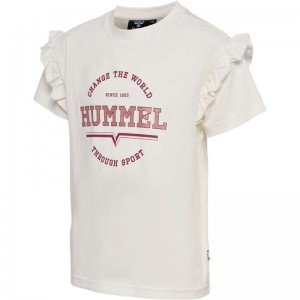 Hummel Violet S/S T-shirts Kinderen Wit | 815961-291