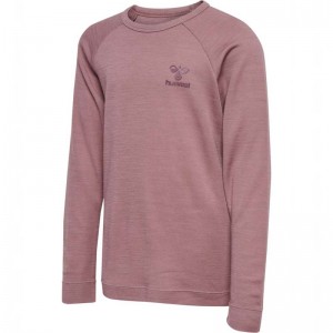 Hummel Wingo L/S T-shirts Kinderen Roze | 670959-546