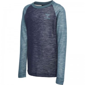 Hummel Wingo L/S T-shirts Kinderen Zwart | 028099-158