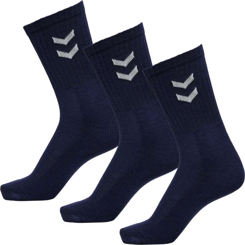 Hummel 3-pack Basic Sokken Heren Donkerblauw | 351288-382