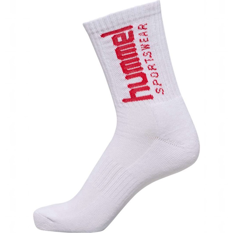 Hummel 3-pack Sportswear Big Sokken Dames Wit | 324329-612