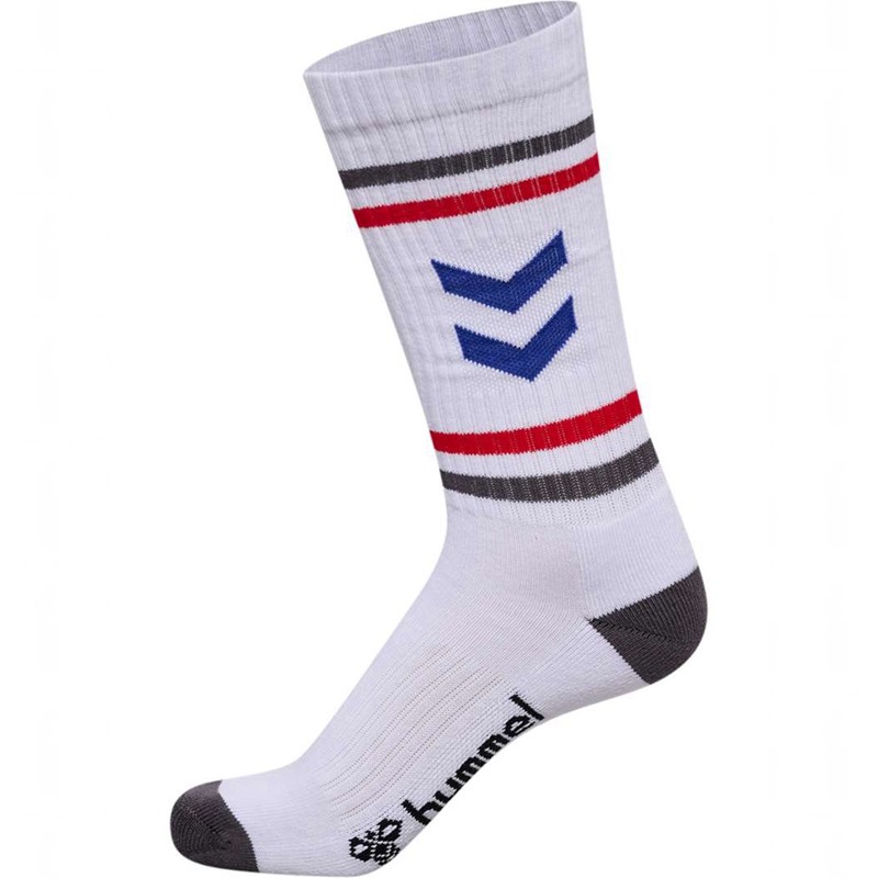 Hummel 3-packs Chevron High Retro Sokken Heren Wit | 367845-707