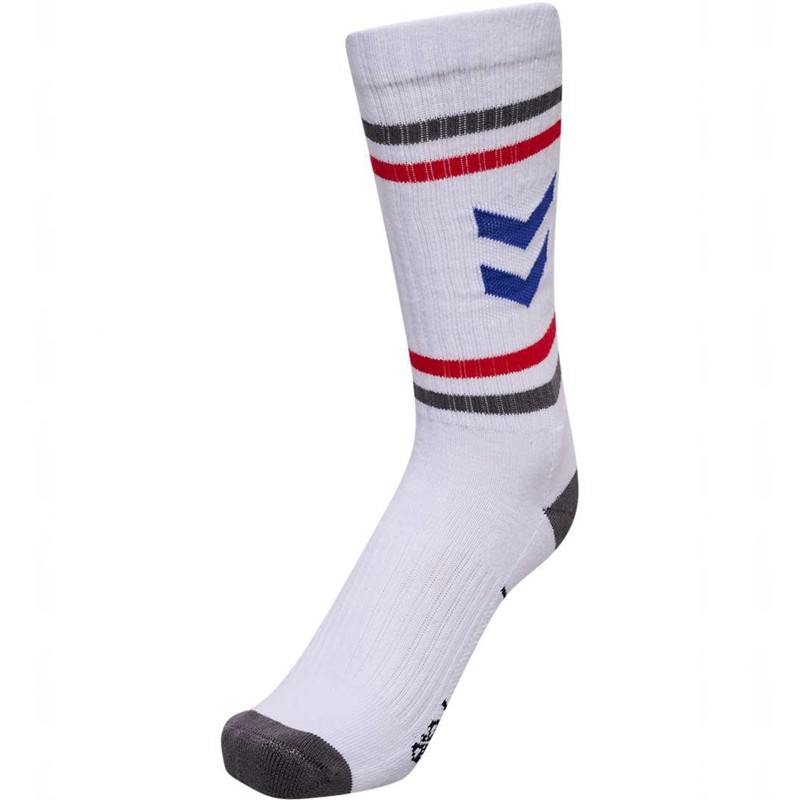 Hummel 3-packs Chevron High Retro Sokken Heren Wit | 367845-707