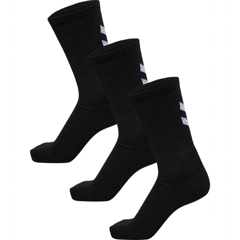 Hummel 3-packs Chevrons Sokken Heren Zwart | 155325-608