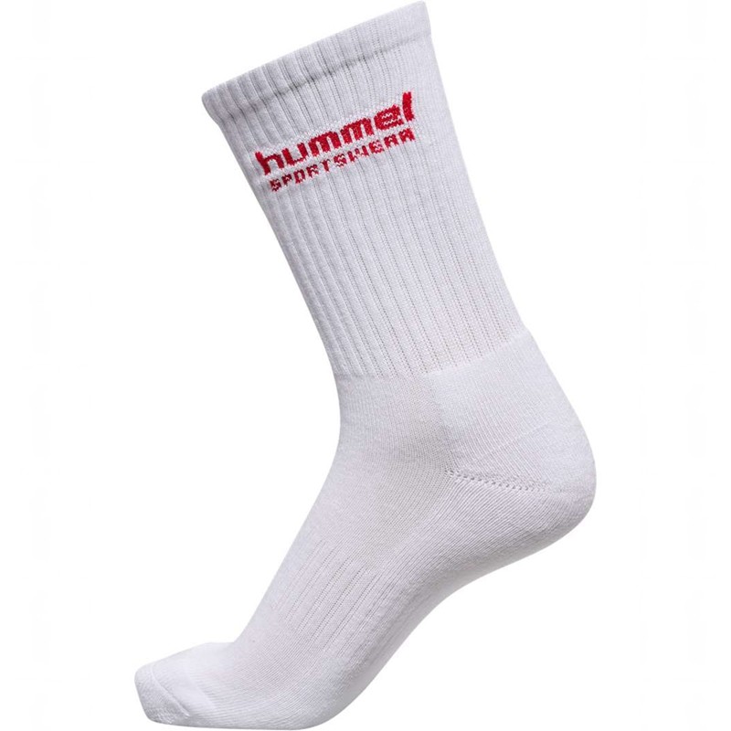 Hummel 3-packs Sportswear Sokken Heren Wit | 504124-651