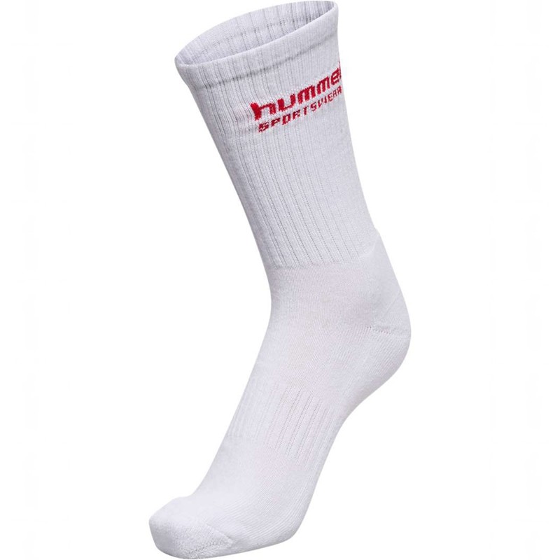 Hummel 3-packs Sportswear Sokken Heren Wit | 504124-651