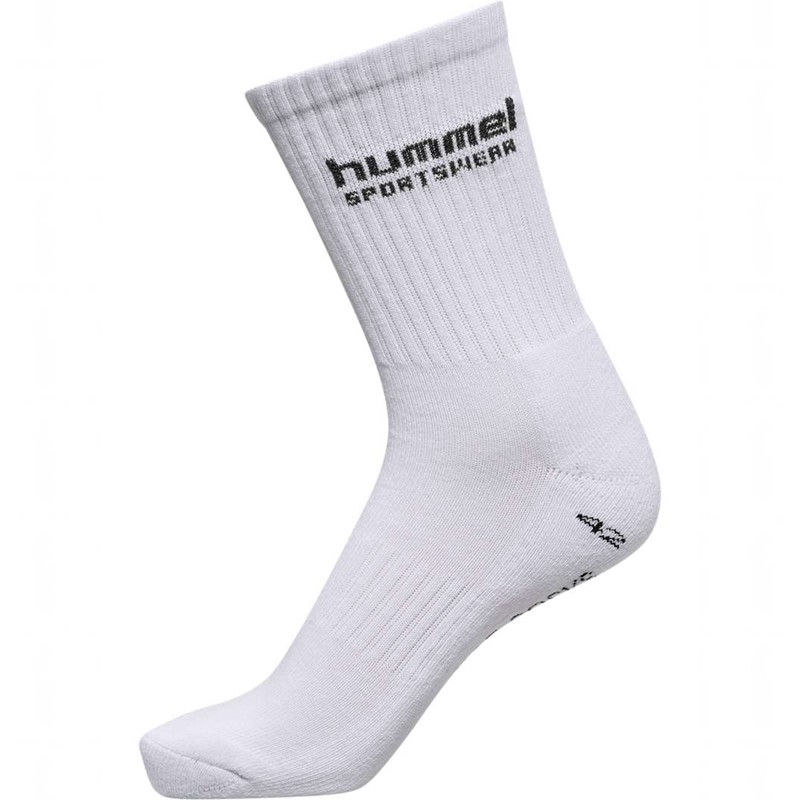 Hummel 3-packs Sportswear Sokken Heren Wit | 504124-651