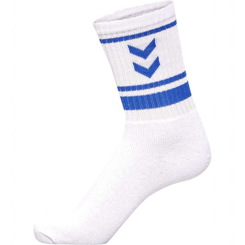 Hummel 4 Pack Triple Stripe Crew Sokken Heren Wit | 759925-310