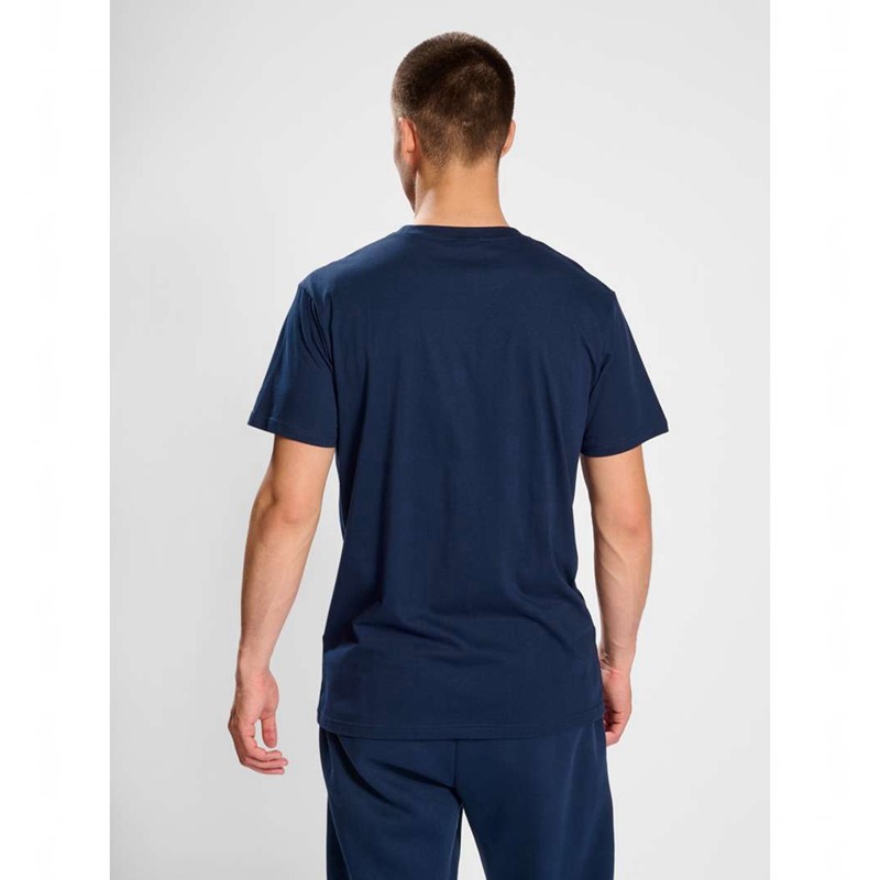 Hummel Active Chevrons Co S/S Broek Heren Donkerblauw | 760478-580