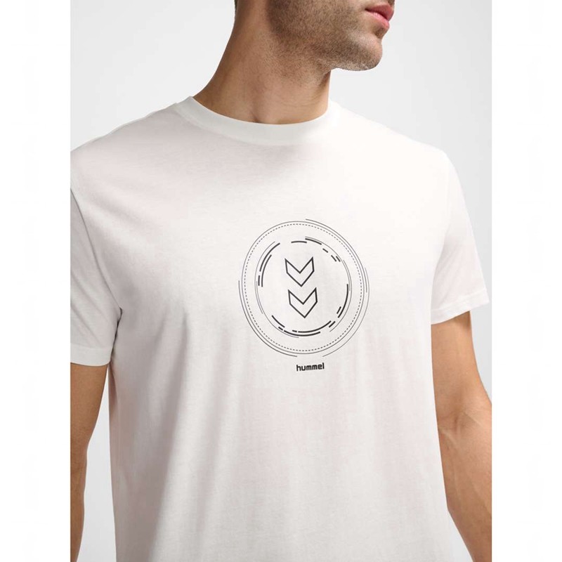 Hummel Active Circle Co S/S T-shirts Heren Wit | 384768-891