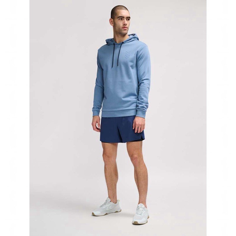 Hummel Active Co Hoodie Heren Blauw | 693541-393