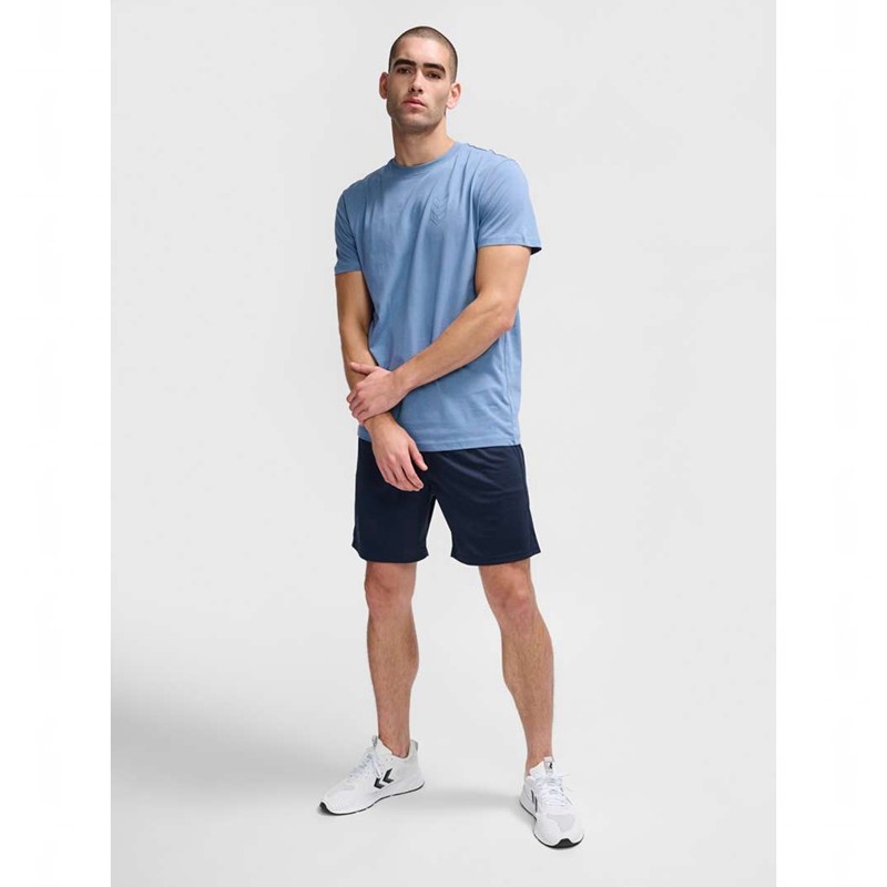 Hummel Active Co S/S T-shirts Heren Blauw | 243869-077
