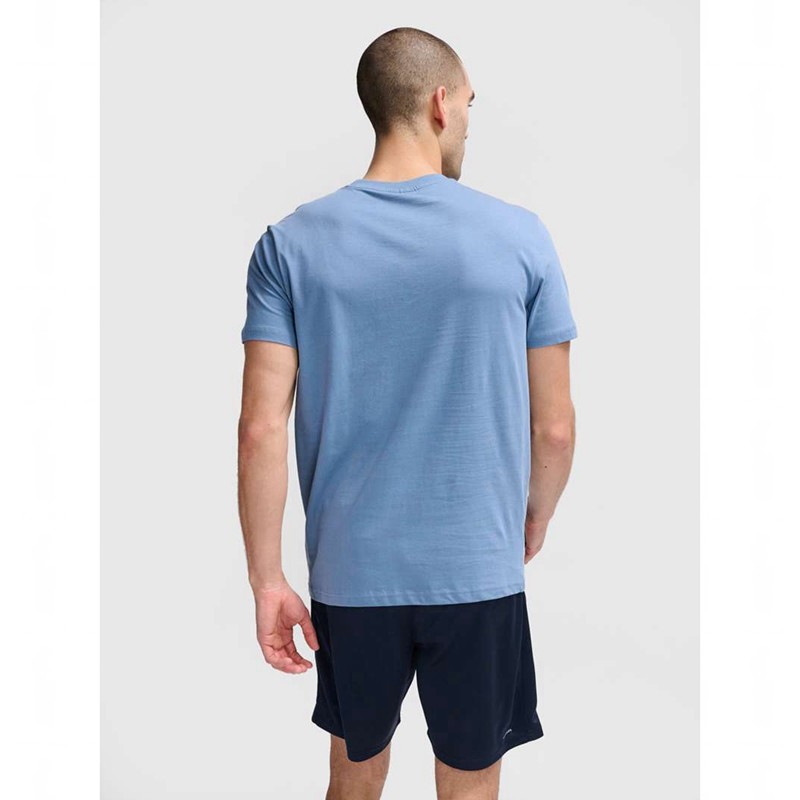 Hummel Active Co S/S T-shirts Heren Blauw | 243869-077