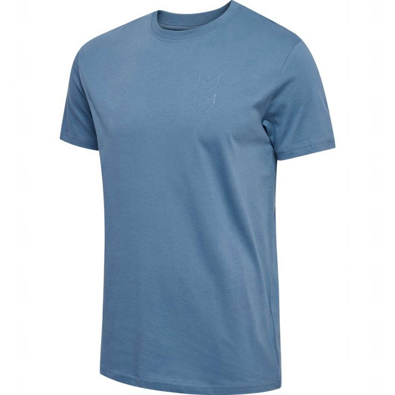 Hummel Active Co S/S T-shirts Heren Blauw | 243869-077