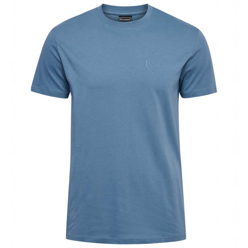 Hummel Active Co S/S T-shirts Heren Blauw | 243869-077