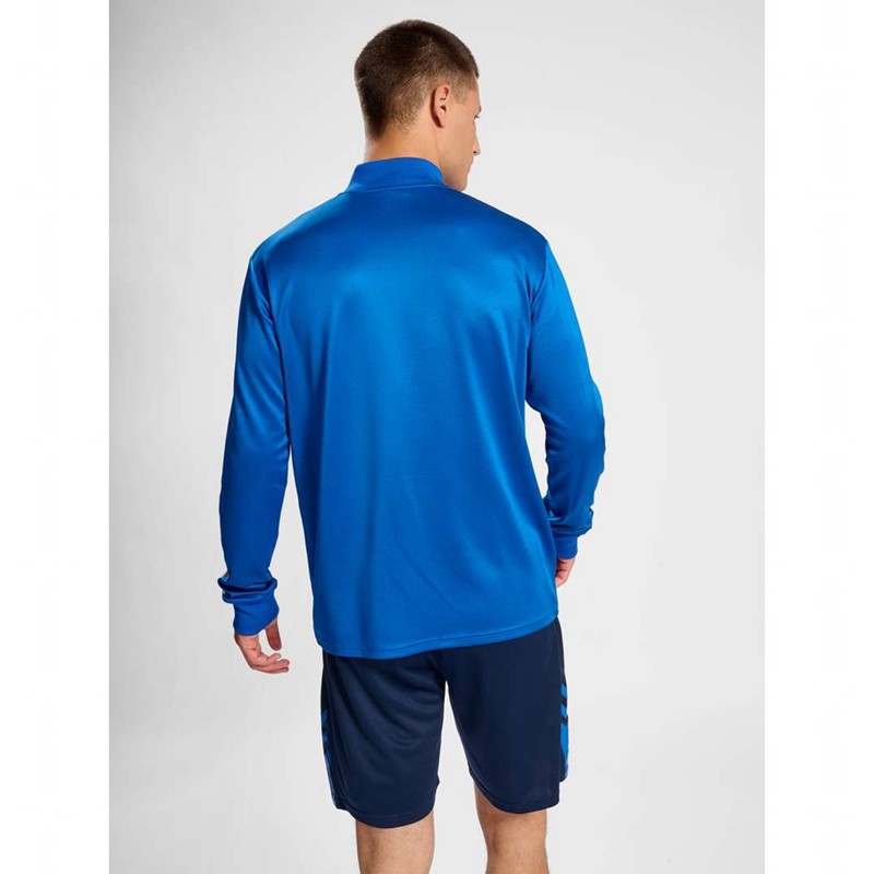 Hummel Active Pl Half Zip Sweatshirts Heren Blauw | 010439-039