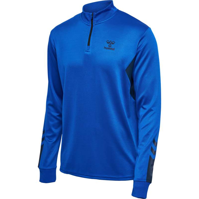 Hummel Active Pl Half Zip Sweatshirts Heren Blauw | 010439-039