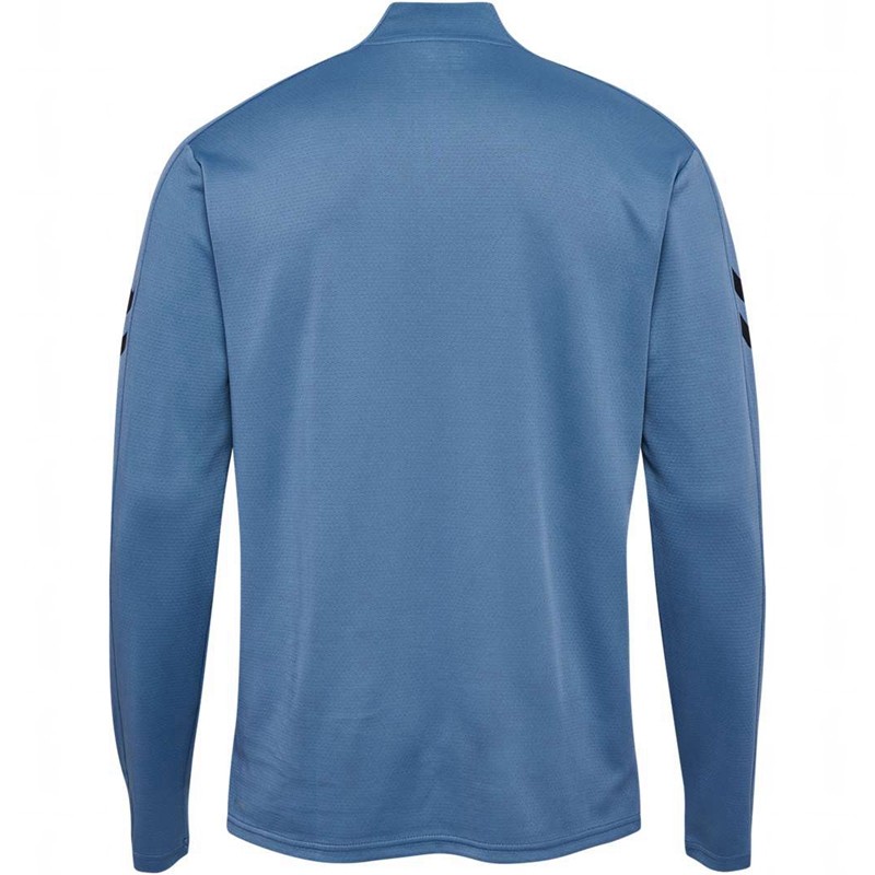 Hummel Active Pl Half Zip Sweatshirts Heren Blauw | 389705-737