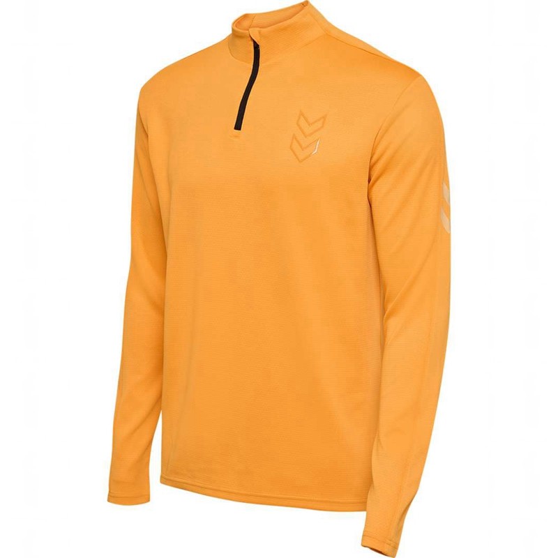 Hummel Active Pl Half Zip Sweatshirts Heren Oranje | 961076-984