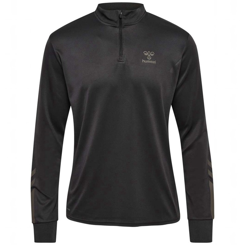 Hummel Active Pl Half Zip Sweatshirts Heren Zwart | 521471-961