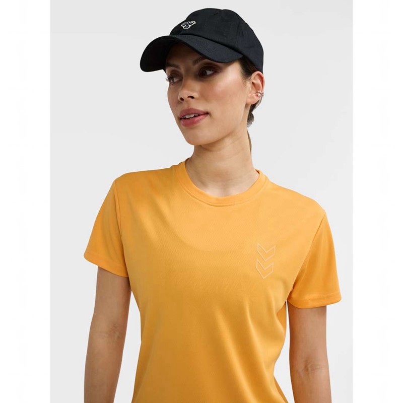 Hummel Active Pl S/S Jersey Dames Oranje | 801579-614