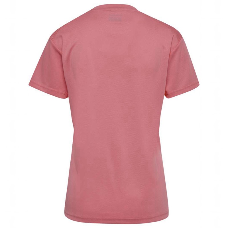 Hummel Active Pl S/S Jersey Dames Roze | 771699-889