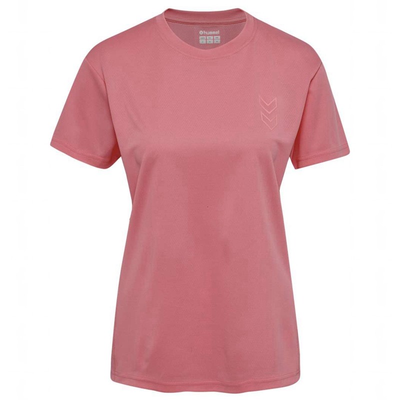 Hummel Active Pl S/S Jersey Dames Roze | 771699-889