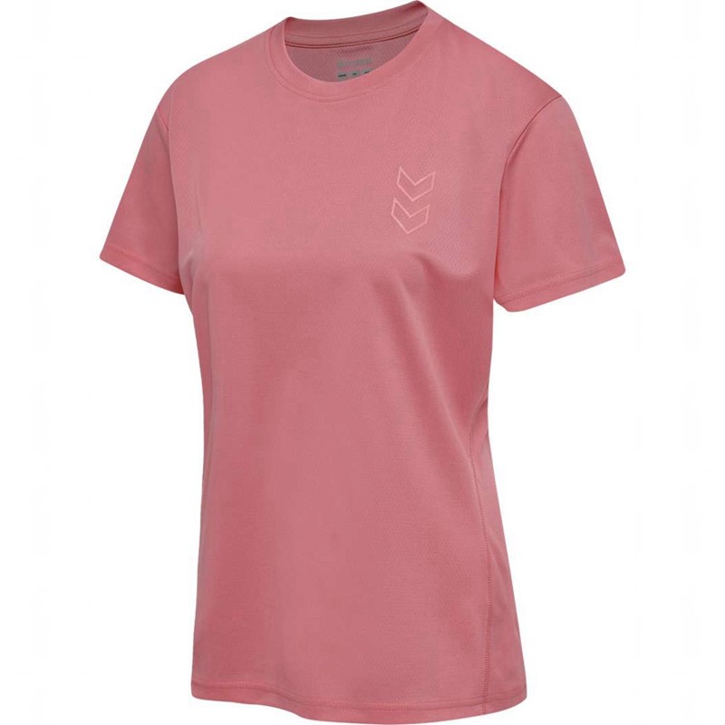 Hummel Active Pl S/S Jersey Dames Roze | 771699-889
