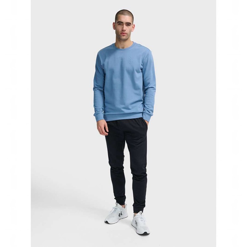 Hummel Active Sweatshirts Heren Blauw | 323200-964