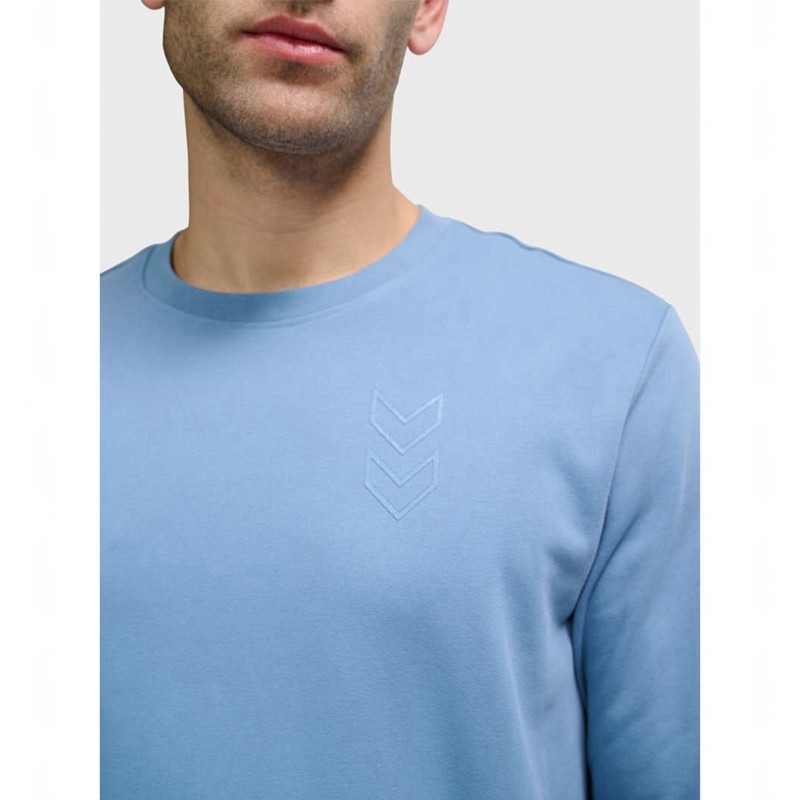 Hummel Active Sweatshirts Heren Blauw | 323200-964