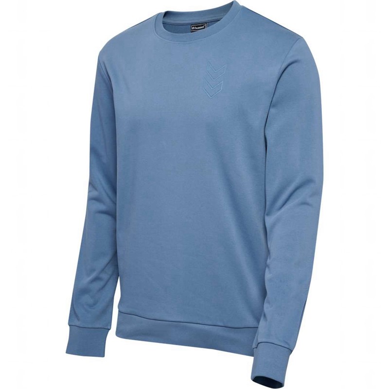 Hummel Active Sweatshirts Heren Blauw | 323200-964