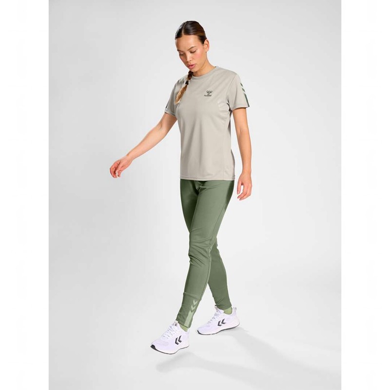 Hummel Active Training Broek Dames Groen | 375418-796