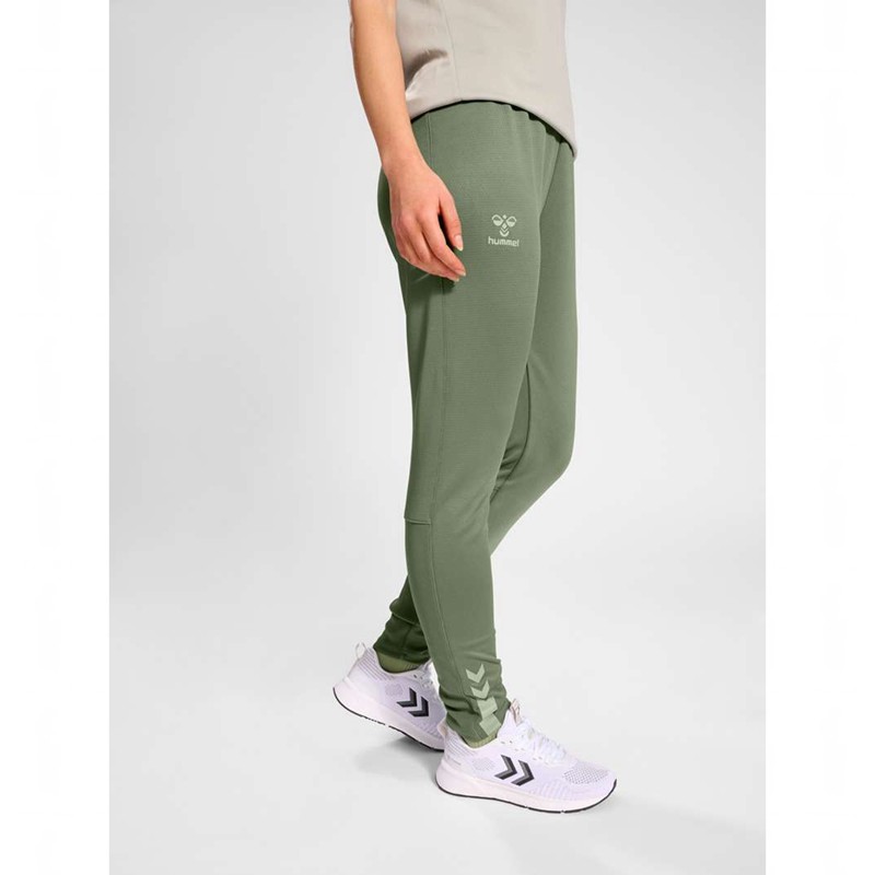 Hummel Active Training Broek Dames Groen | 375418-796