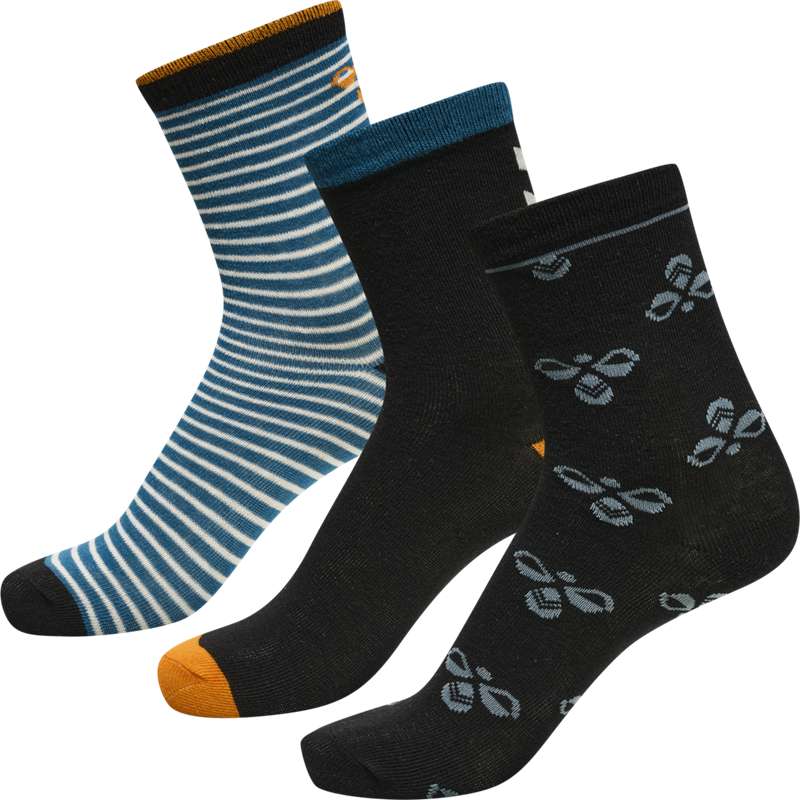 Hummel Alfa 3-pack Sokken Kinderen Zwart | 774192-969