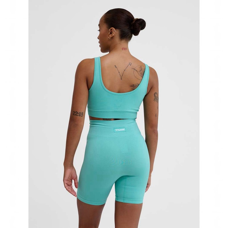 Hummel Alive Seamless Sport BH Dames Blauw | 159246-232