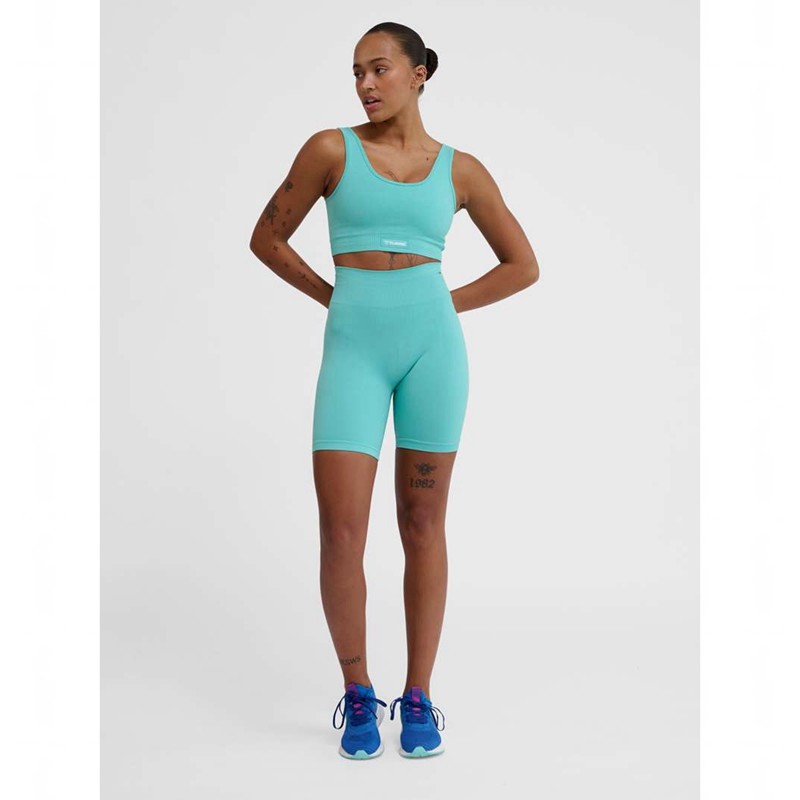 Hummel Alive Seamless Sport BH Dames Blauw | 159246-232