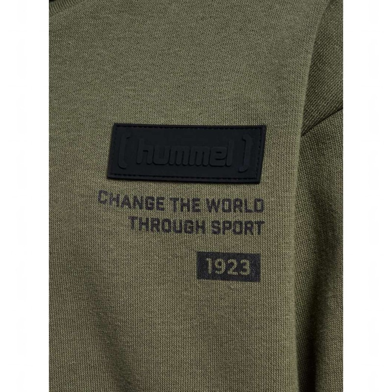Hummel Archie Hoodie Kinderen Olijfgroen | 401014-563