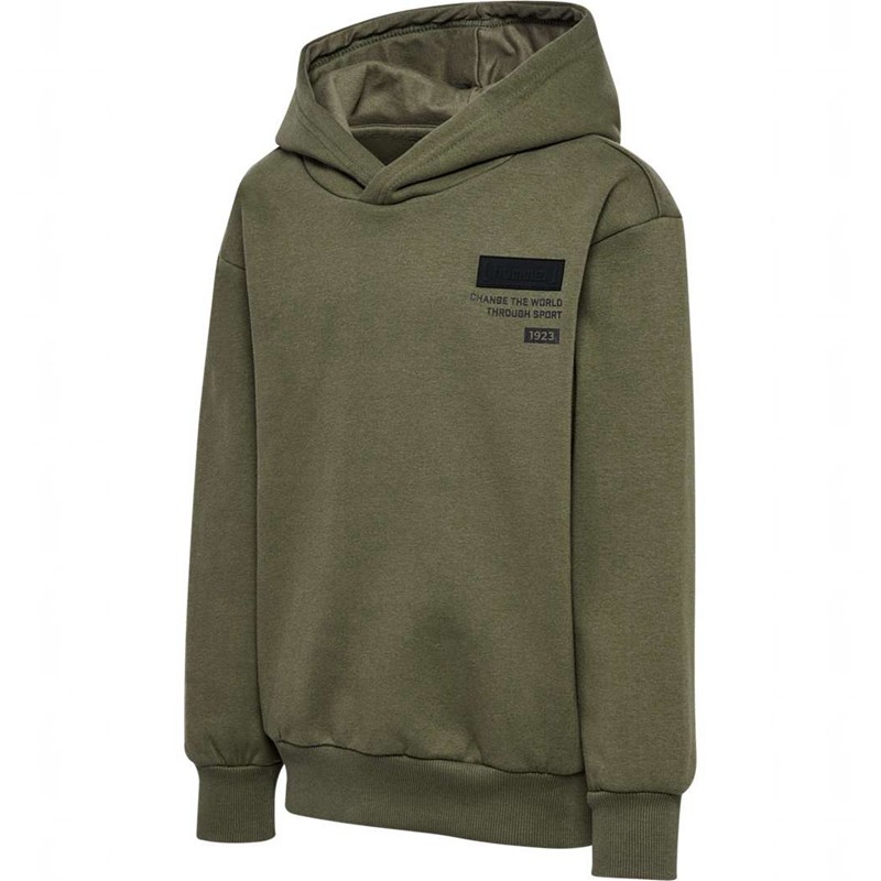 Hummel Archie Hoodie Kinderen Olijfgroen | 401014-563
