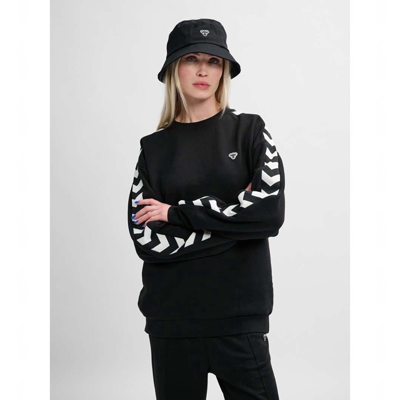 Hummel Archive Loose Fit Sweatshirts Heren Zwart | 040177-869