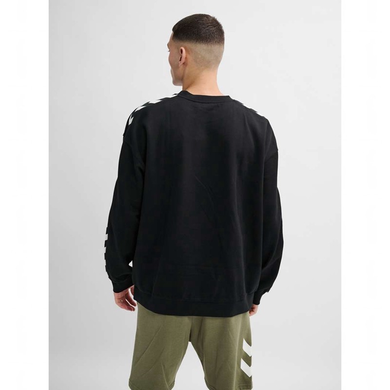 Hummel Archive Loose Fit Sweatshirts Heren Zwart | 040177-869
