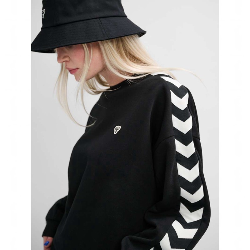 Hummel Archive Loose Fit Sweatshirts Heren Zwart | 040177-869