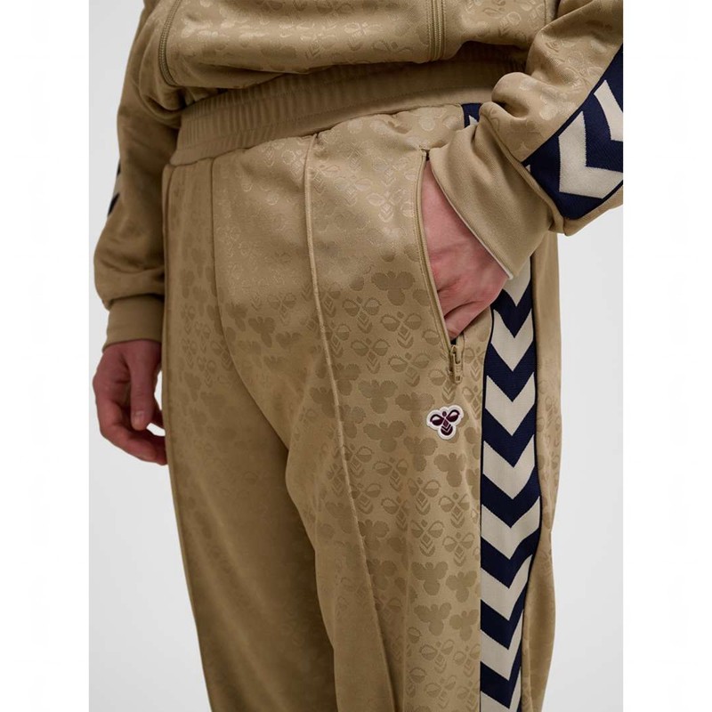 Hummel Archive Regular Poly Aop Broek Heren Goud | 373782-257