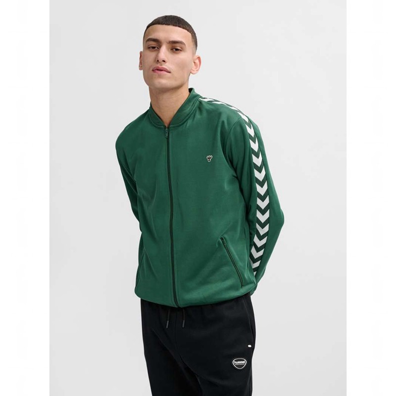 Hummel Archive Regular Poly Zip Jassen Heren Groen | 287322-818