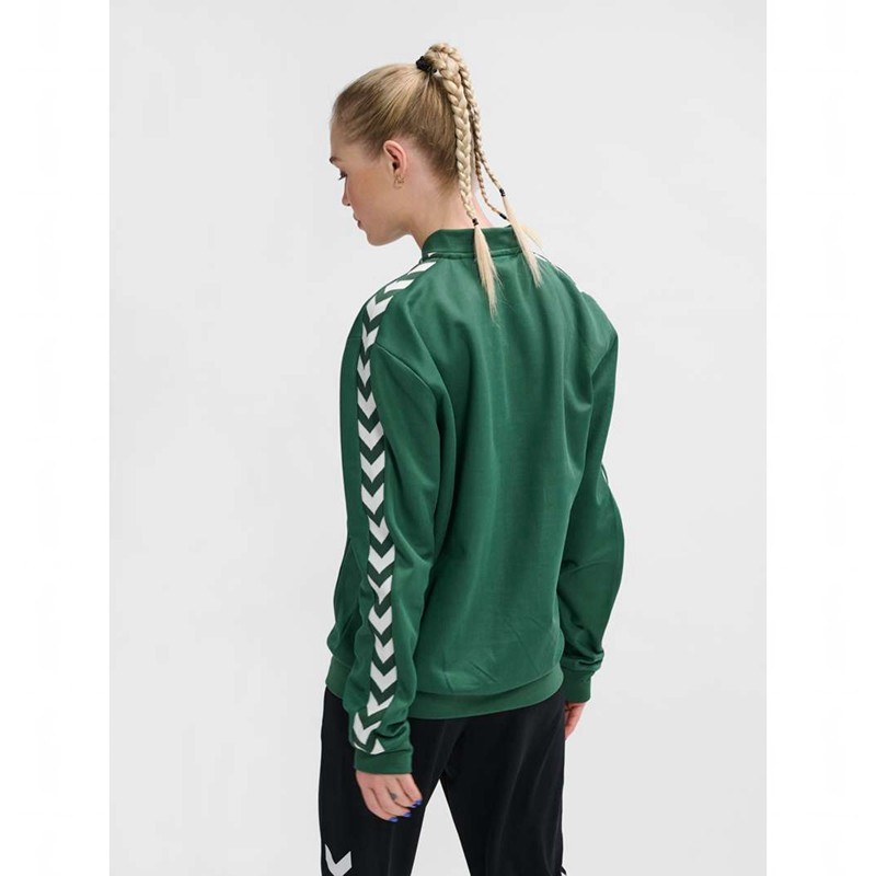 Hummel Archive Regular Poly Zip Jassen Heren Groen | 287322-818